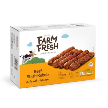 Farmfresh Frozen Beef Shish Kabab 320gm