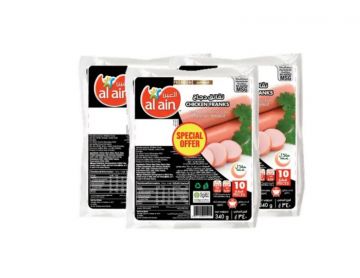 Al Ain Chicken Franks 3x340gm