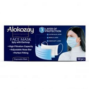 Alokozay Face Mask 3ply 50 Pcs