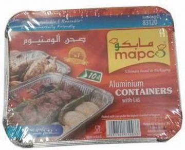 مابكو حاوية ألمنيوم 10 قطعة