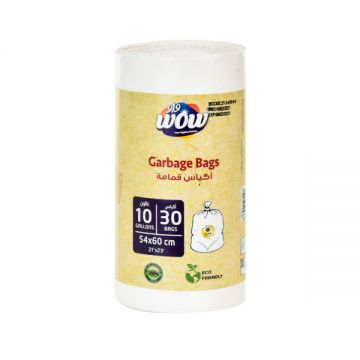 Wow Garbage Bag Roll 54x60cm-10gl-30 Pcs