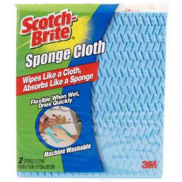 3M Scotch Brite Sponge Cloth Naturals 5Pk