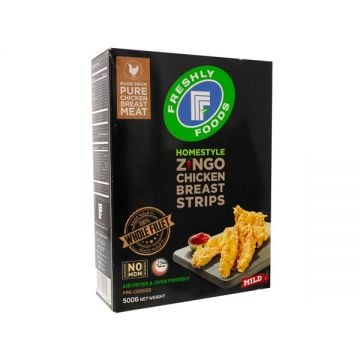 Freshly Foods Frozen Zing-o-chicken Strips 500 Gm