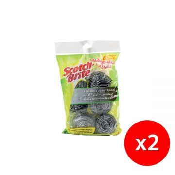 Scotch Brite Metal Spiral 6s 1+1 Free