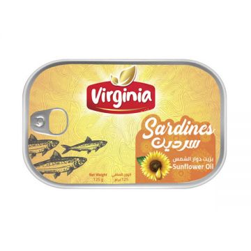 Virginia Sardine In Sunflower Oil 125gm