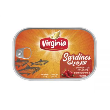 Virginia Sardine In Sunflower Oil&chili 125gm