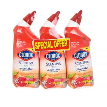 Clorox Scentiva Multi Purpose Bowl Cleaner Citrus 2+1x709ml