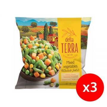 Della Terra Frozen Mixed Vegetables 3x400gm