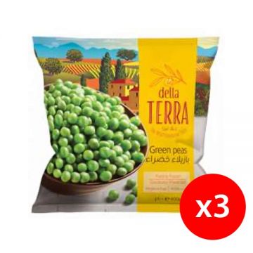 Della Terra Frozen Green Peas 3x400gm