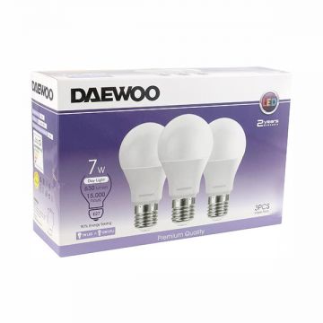 Daewoo Cool White Led Bulb 7wts -3pcs