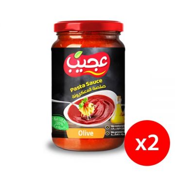 Ajeeb Pasta Sauce Olives 2x360gm