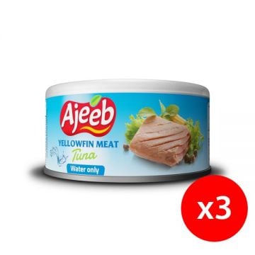 Ajeeb Yellowfin Tuna In Water 3x170gm