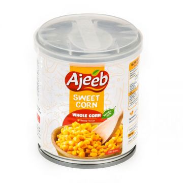 Ajeeb Canned Whole Sweet Corn 200gm