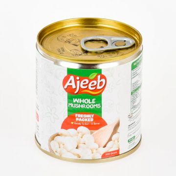 Ajeeb Canned Whole Mushrooms 200gm