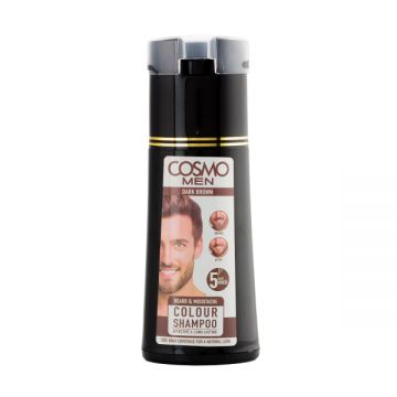 Cosmo Beard Color Shampoo Dark Brown 180ml