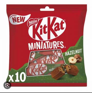 Kit Kat Miniatures Hazelnut 107gm