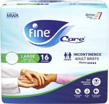 Fine Adult Diaper Brief Large 16s