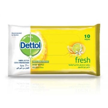 Dettol Antibacterial Wipes Fresh 10