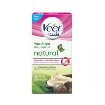Veet Naturals Cold Wax Strips B Nua Argan Oil 16