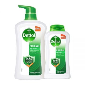 Dettol Shower Gel Original 500ml+250ml Free