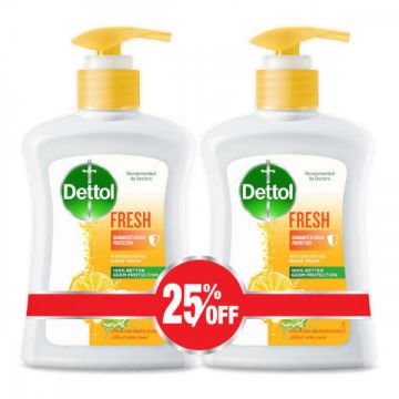 Dettol Handwash Fresh 2x200ml @spl