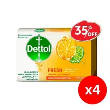 Dettol Soap Fresh 4x120gm