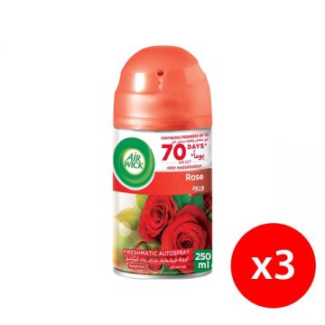 Air Wick Fresh Matic Autospray Rose 3x250ml