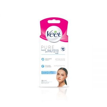 Veet Pure Face Wax Strips 20 Pcs