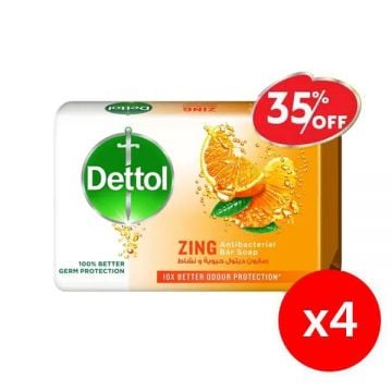 Dettol Soap Zing 4x120gm