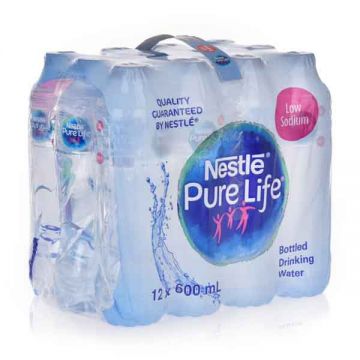 Nestle Pure Life Drinking Water 12x600ml