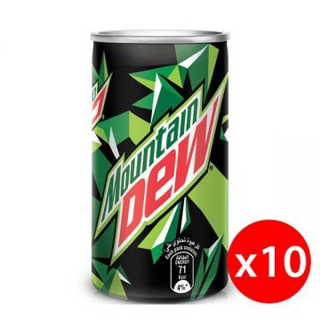 Mountain Dew Soft Drink 10x155ml