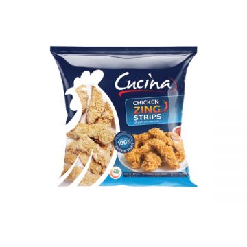 Cucina Frozen Zing Chicken Strips 800gm