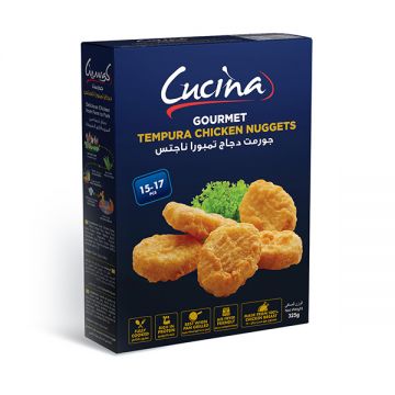 Cucina Frozen Chicken Tempura Nuggets 325gm