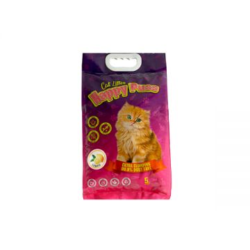 Happy Puss Extra Clumping Cat Lemon 5l