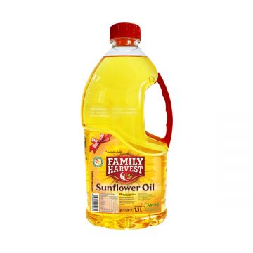 Family Harvest 100% Pure Sunflower Oil 1.5 Liter