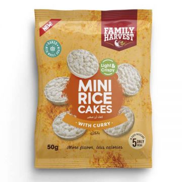 Family Harvest Mini Rice Cakes With Curry 50gm