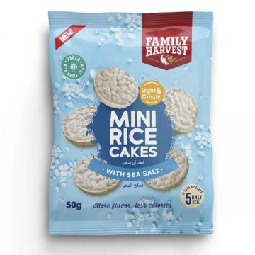 Family Harvest Mini Rice Cakes With Sea Salt 50gm