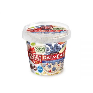 Family Harvest Instant Oatmeal With Apple & Blueberry 55gm