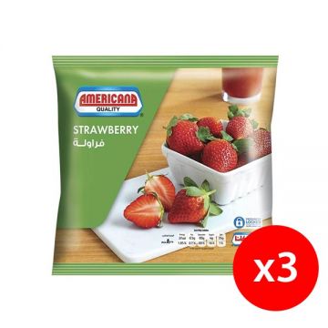 Americana Frozen Strawberries 3x400gm