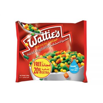 Watties Frozen Mix Vegetable 900+20% Extra Free