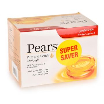 Pears Pure Gentle Soap 3+1x125gm