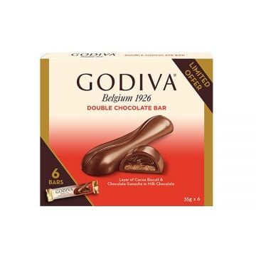 Godiva Laviva Double Choco Bar 6x35gm