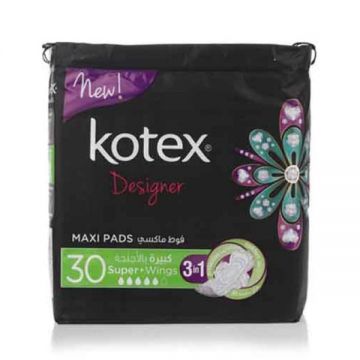 Kotex Maxi Sanitary Napkin Slim Super Wings 30s