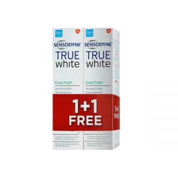 Sensodyne Toothpaste True White Extra 2x75ml