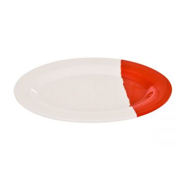 Flamingo Melamine 10" Oval Plate