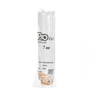 Pro Disposable Paper Cup 7 Oz With Handle 50 Pieces