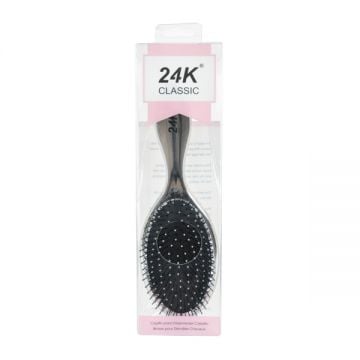 24k Detangling Hair Brush Silver