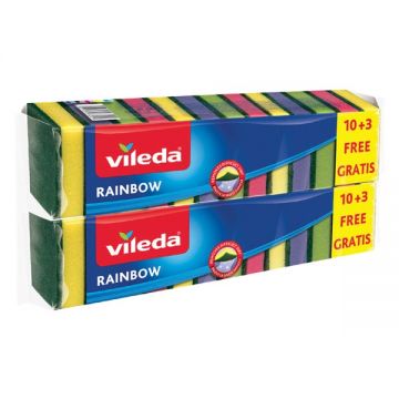 Vileda Rainbow Scourers 2x10+3 Pcs (26 Pcs)