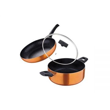 Bergner Frypan 28cm+casserol With Lid 26cm