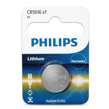 Philips Lithium Coin Battery 3v -cr1616p5b/97